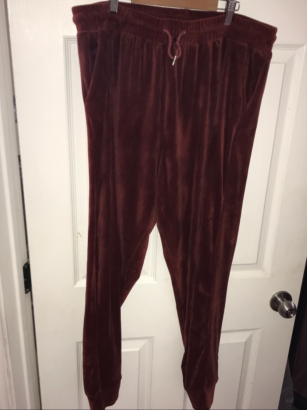 Plush Velvet Jogger Pants